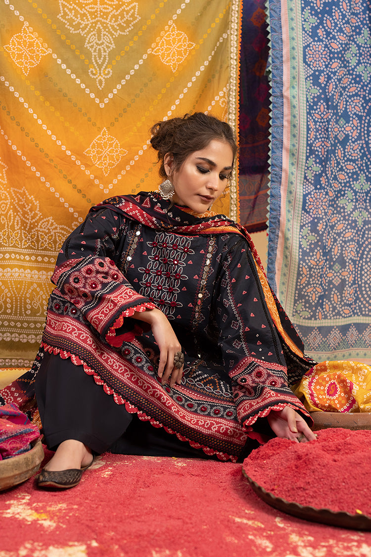 3-PC Unstitched Digital Printed Lawn Suit