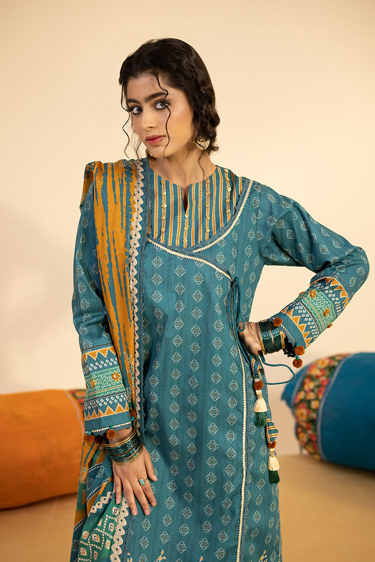 3-PC Unstitched Digital Printed Lawn Suit