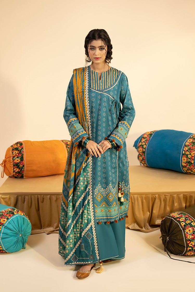 3-PC Unstitched Digital Printed Lawn Suit