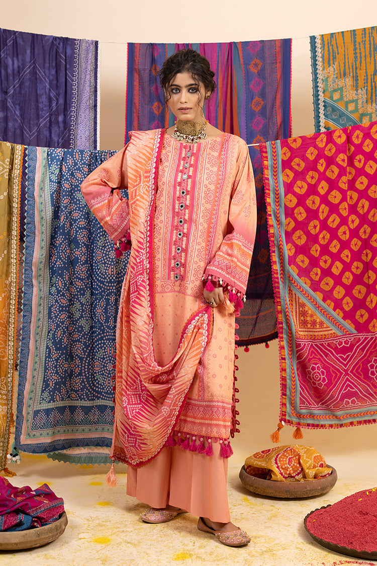 3-PC Unstitched Digital Printed Lawn Suit