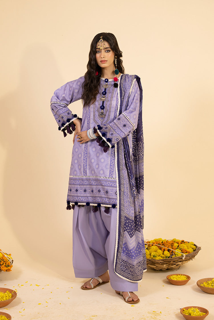 3-PC Unstitched Digital Printed Lawn Suit