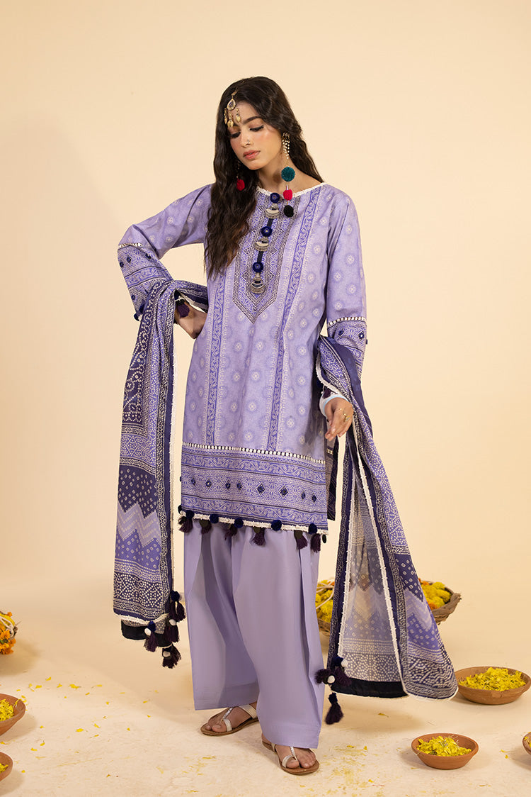 3-PC Unstitched Digital Printed Lawn Suit