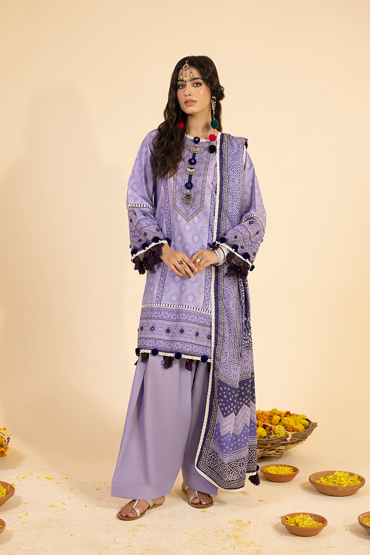 3-PC Unstitched Digital Printed Lawn Suit