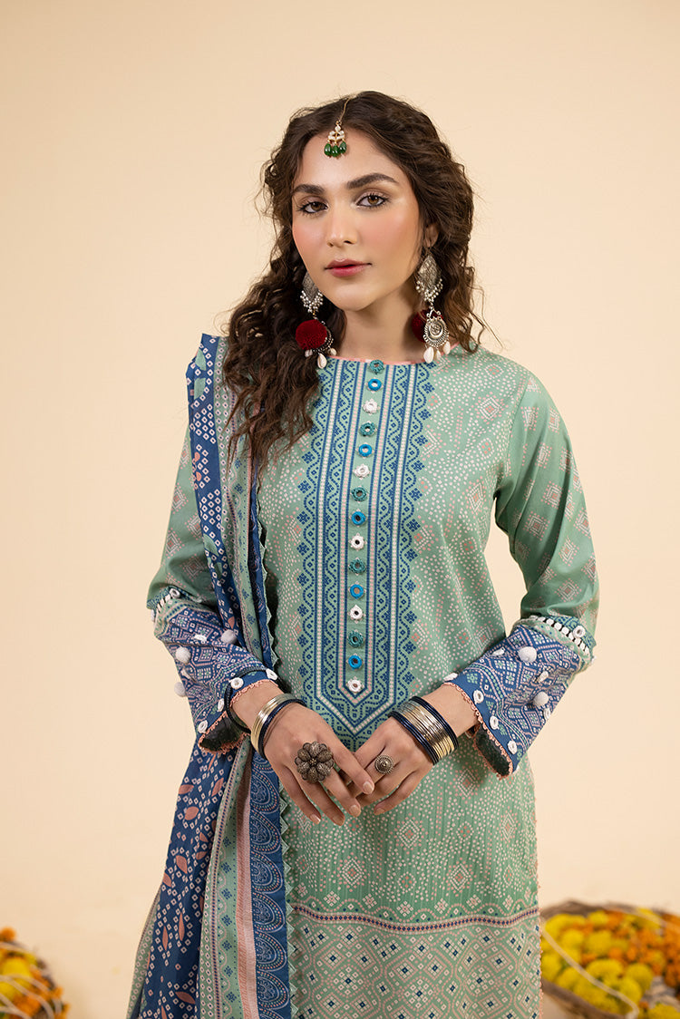 3-PC Unstitched Digital Printed Lawn Suit