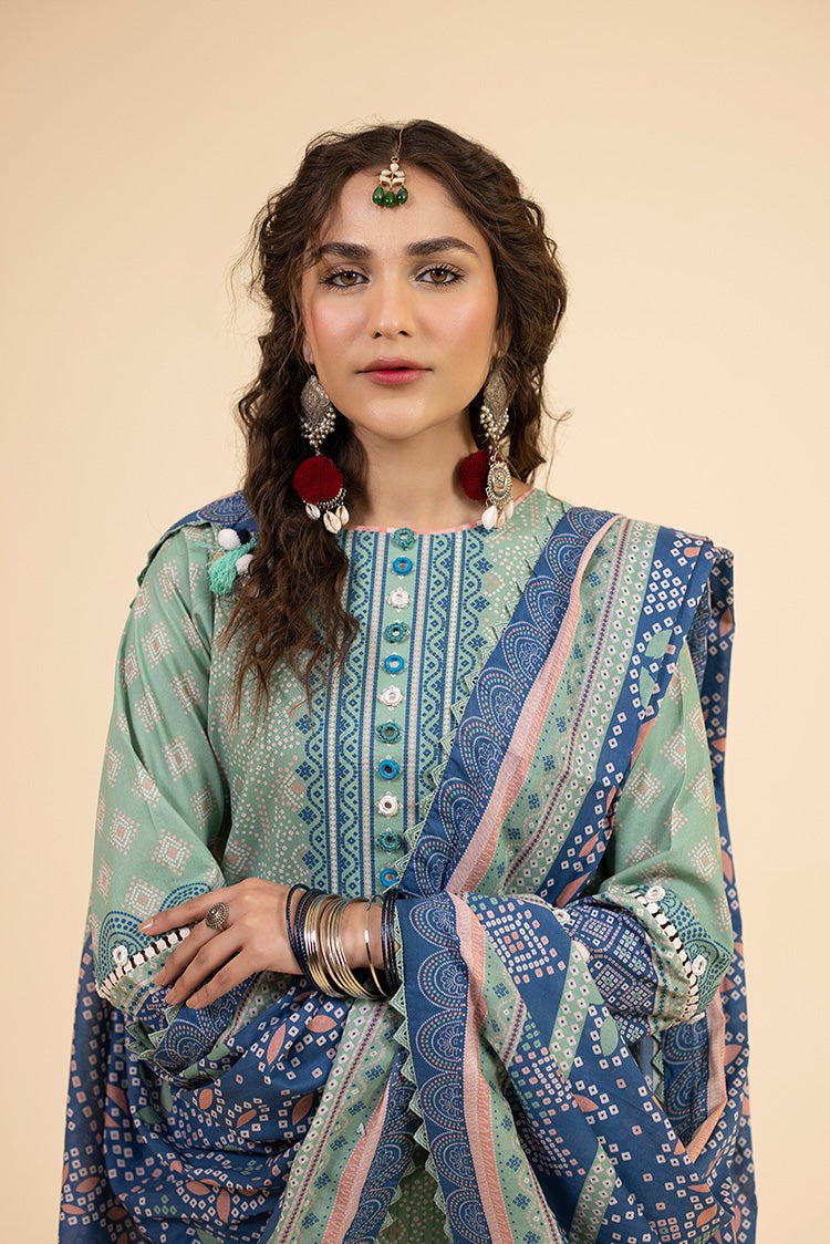 3-PC Unstitched Digital Printed Lawn Suit