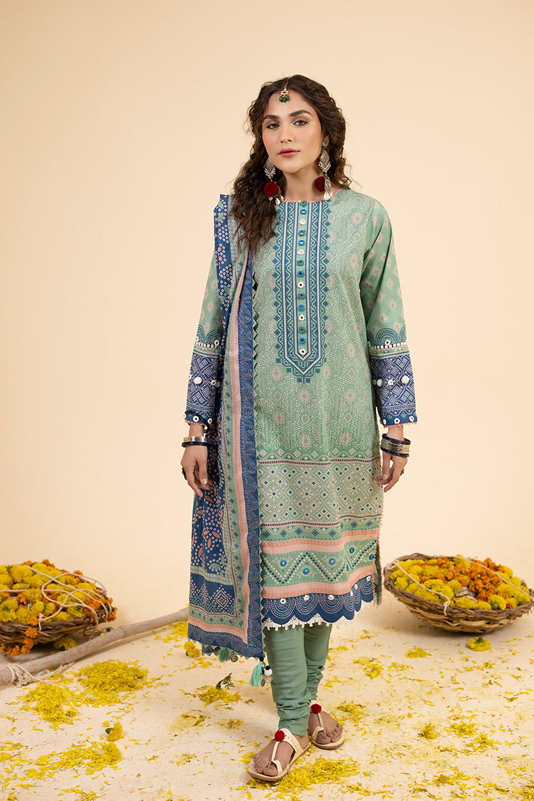 3-PC Unstitched Digital Printed Lawn Suit