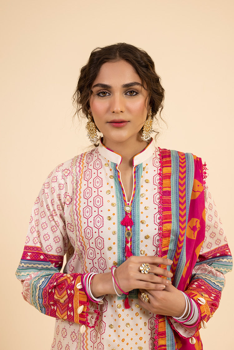 3-PC Unstitched Digital Printed Lawn Suit