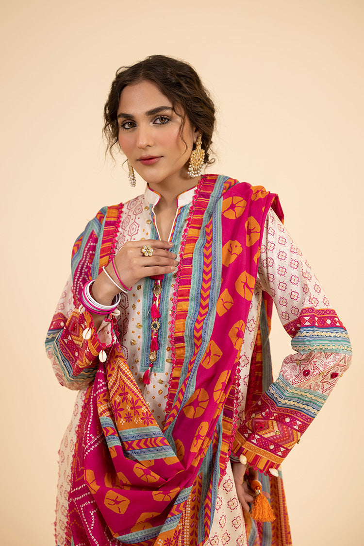 3-PC Unstitched Digital Printed Lawn Suit