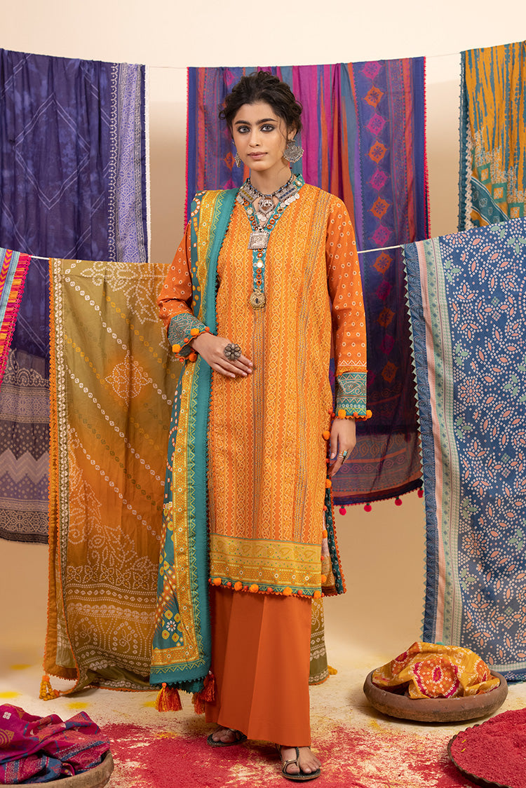 3-PC Unstitched Digital Printed Lawn Suit