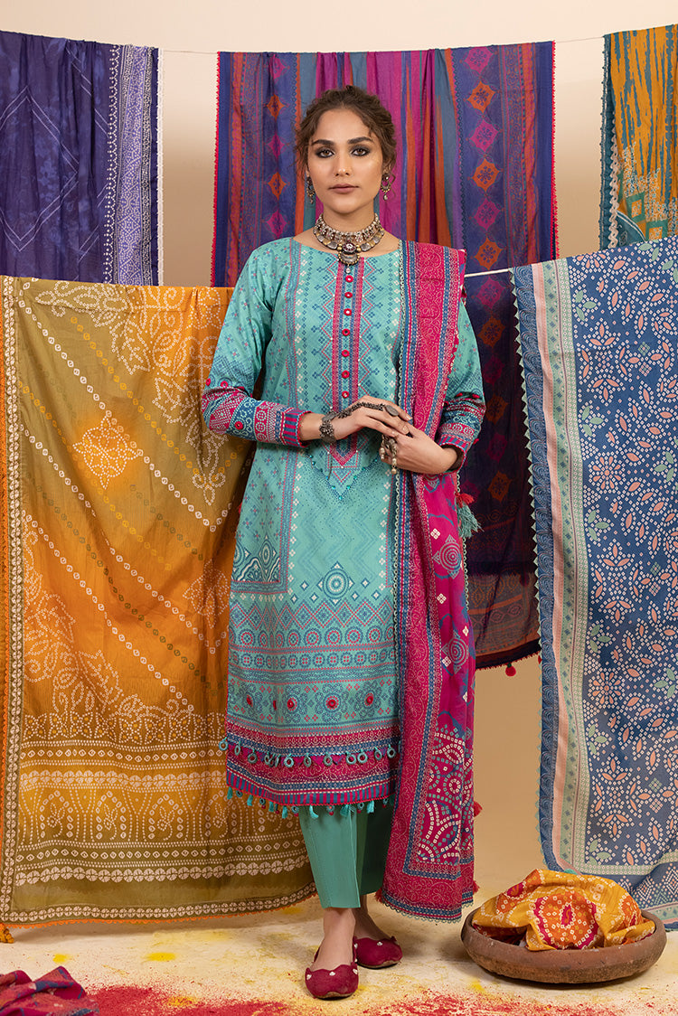 3-PC Unstitched Digital Printed Lawn Suit