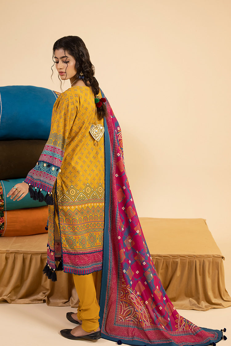 3-PC Unstitched Digital Printed Lawn Suit