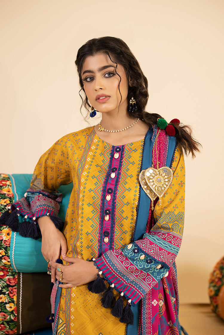 3-PC Unstitched Digital Printed Lawn Suit