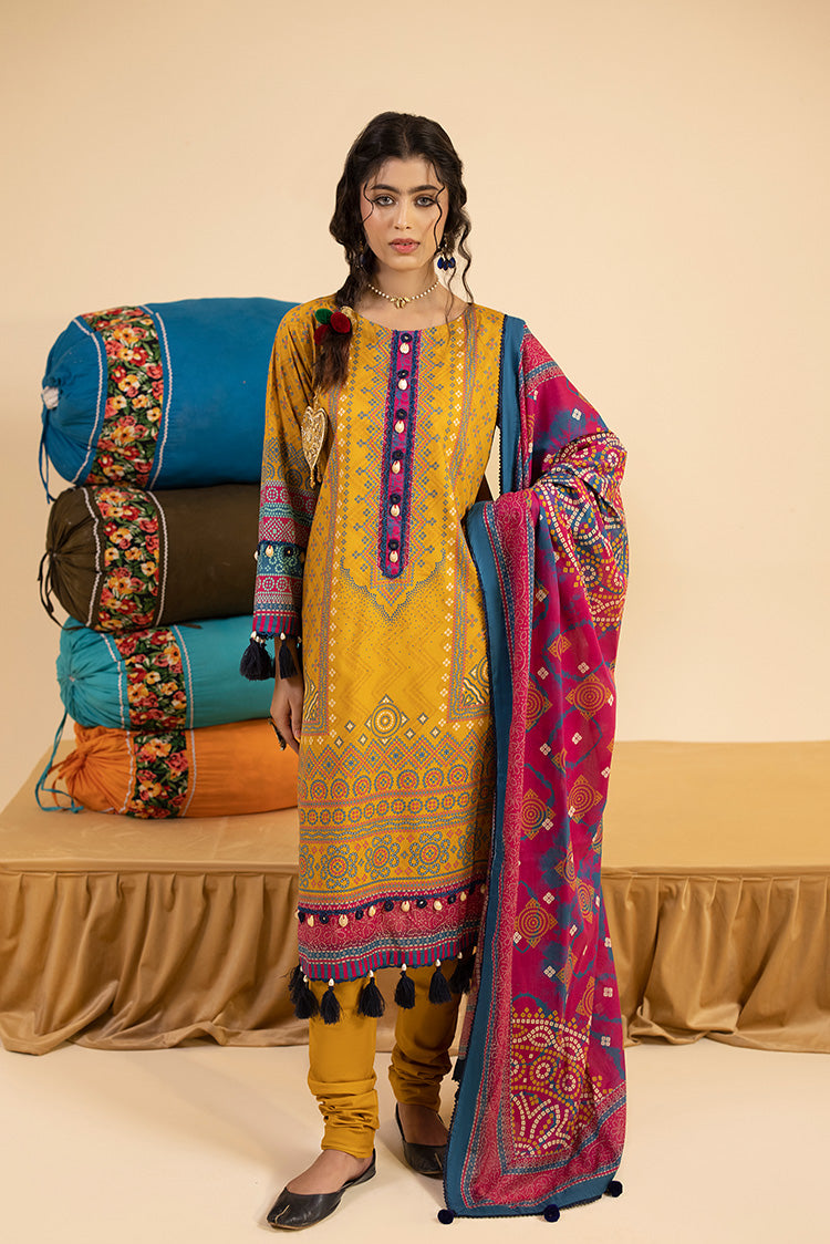 3-PC Unstitched Digital Printed Lawn Suit