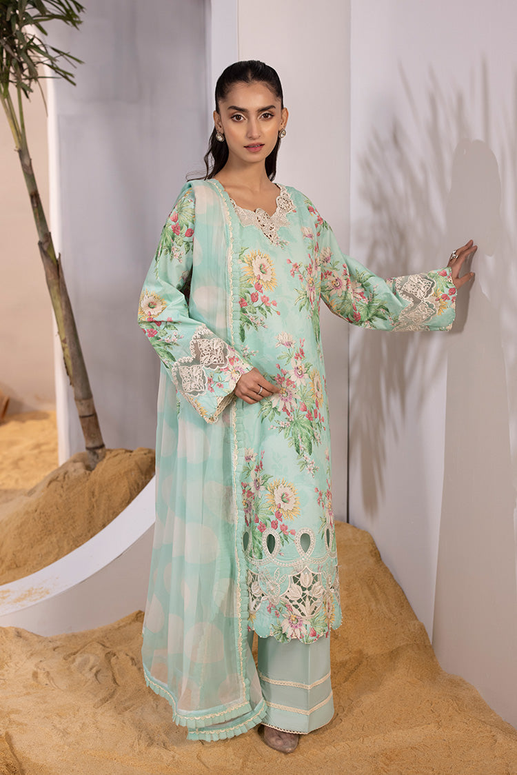 3-PC Unstitched Digital Printed Lawn Suit