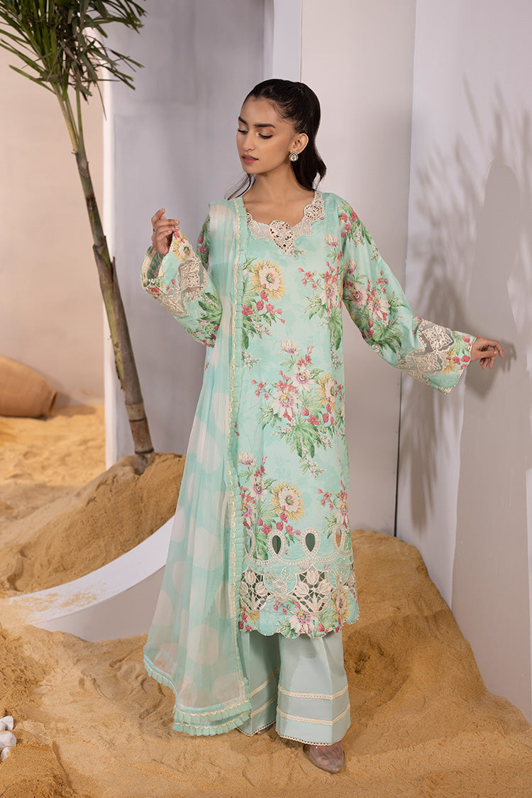 3-PC Unstitched Digital Printed Lawn Suit