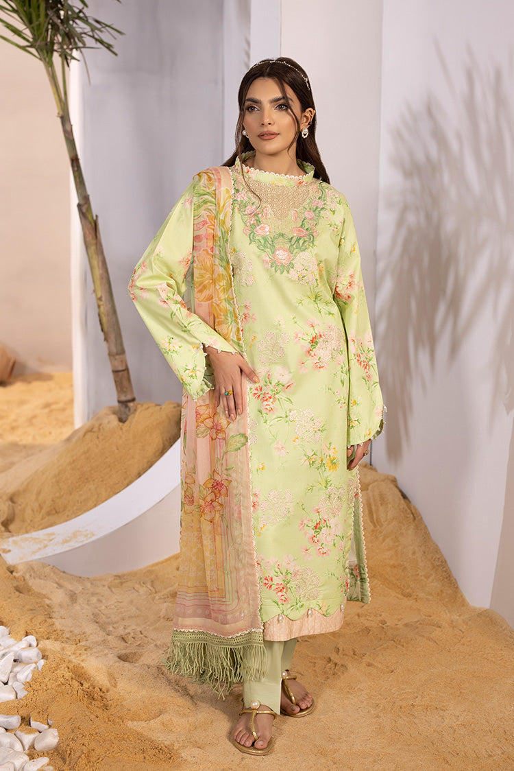 3-PC Unstitched Digital Printed Lawn Suit