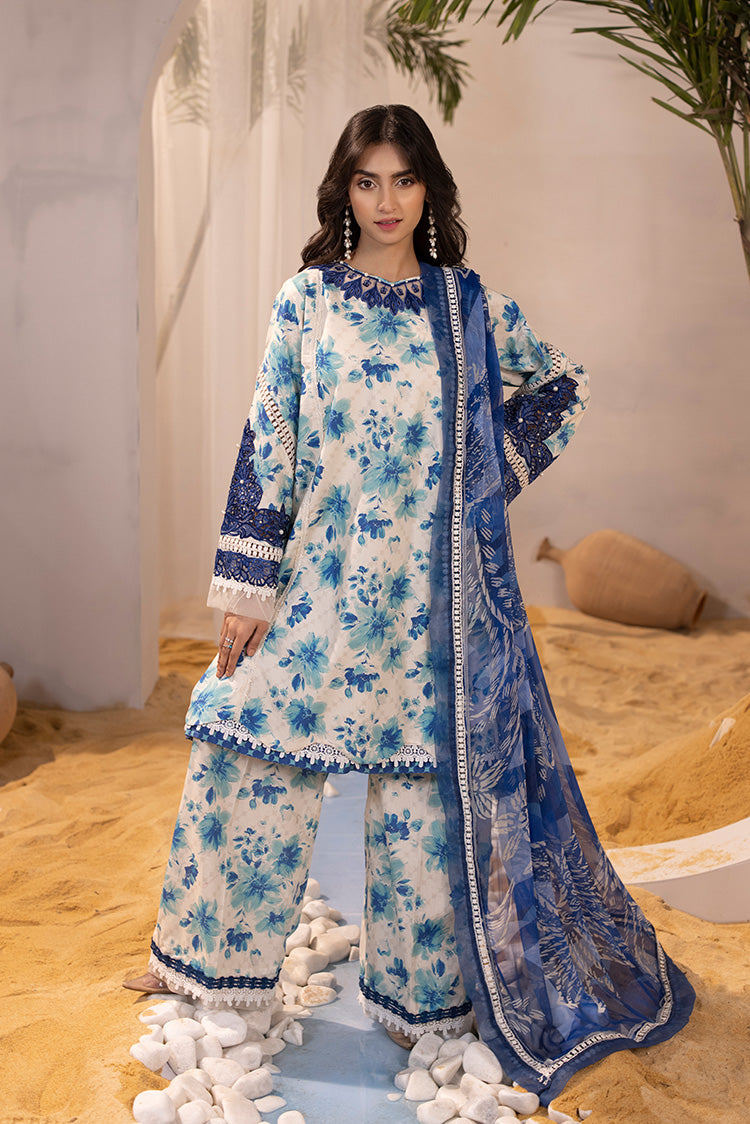 3-PC Unstitched Digital Printed Lawn Suit