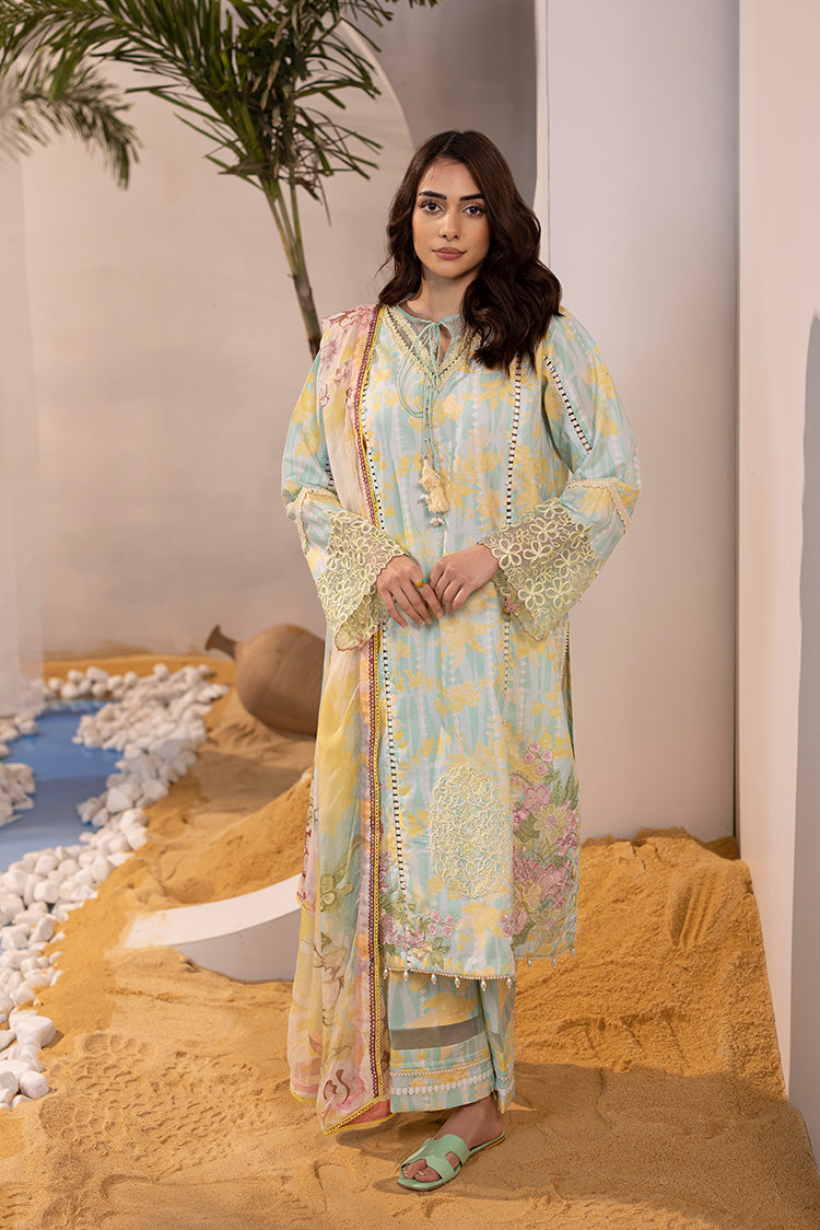 3-PC Unstitched Digital Printed Lawn Suit