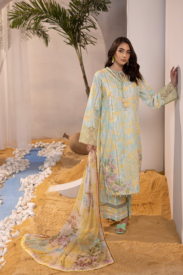 3-PC Unstitched Digital Printed Lawn Suit