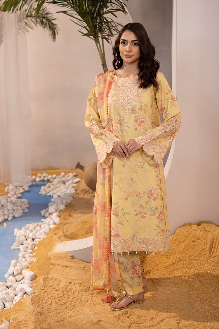 3-PC Unstitched Digital Printed Lawn Suit