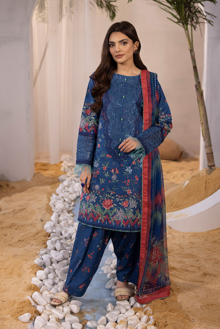 3-PC Unstitched Digital Printed Lawn Suit