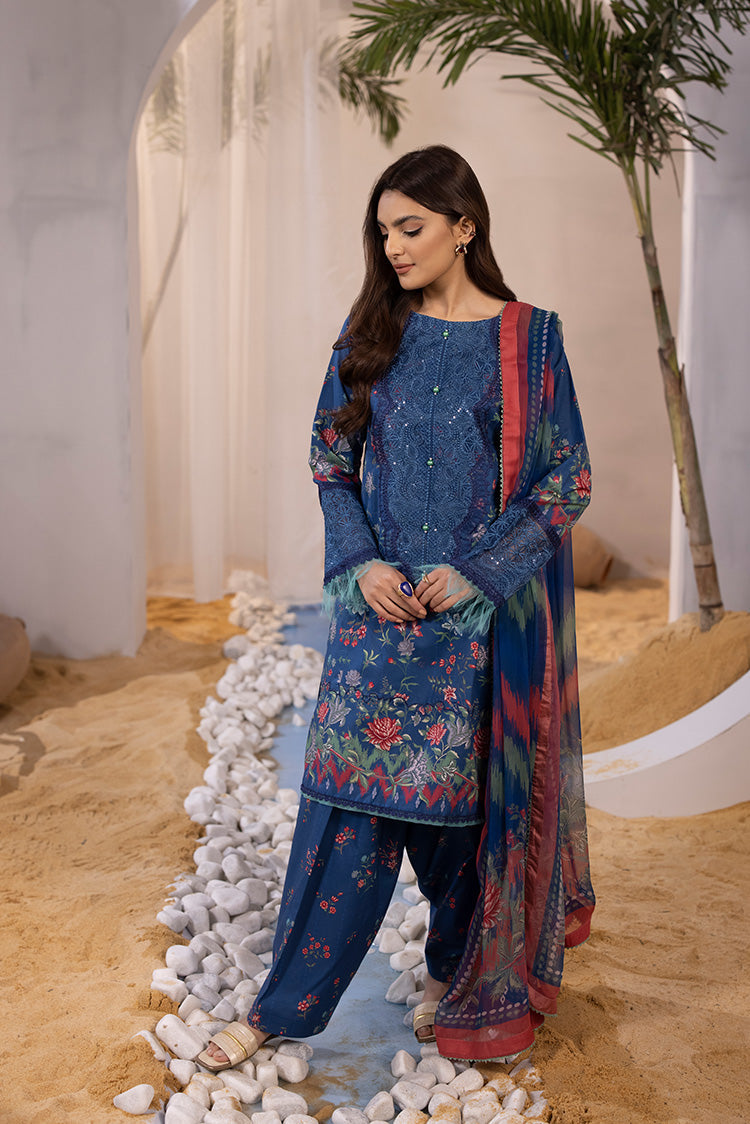 3-PC Unstitched Digital Printed Lawn Suit