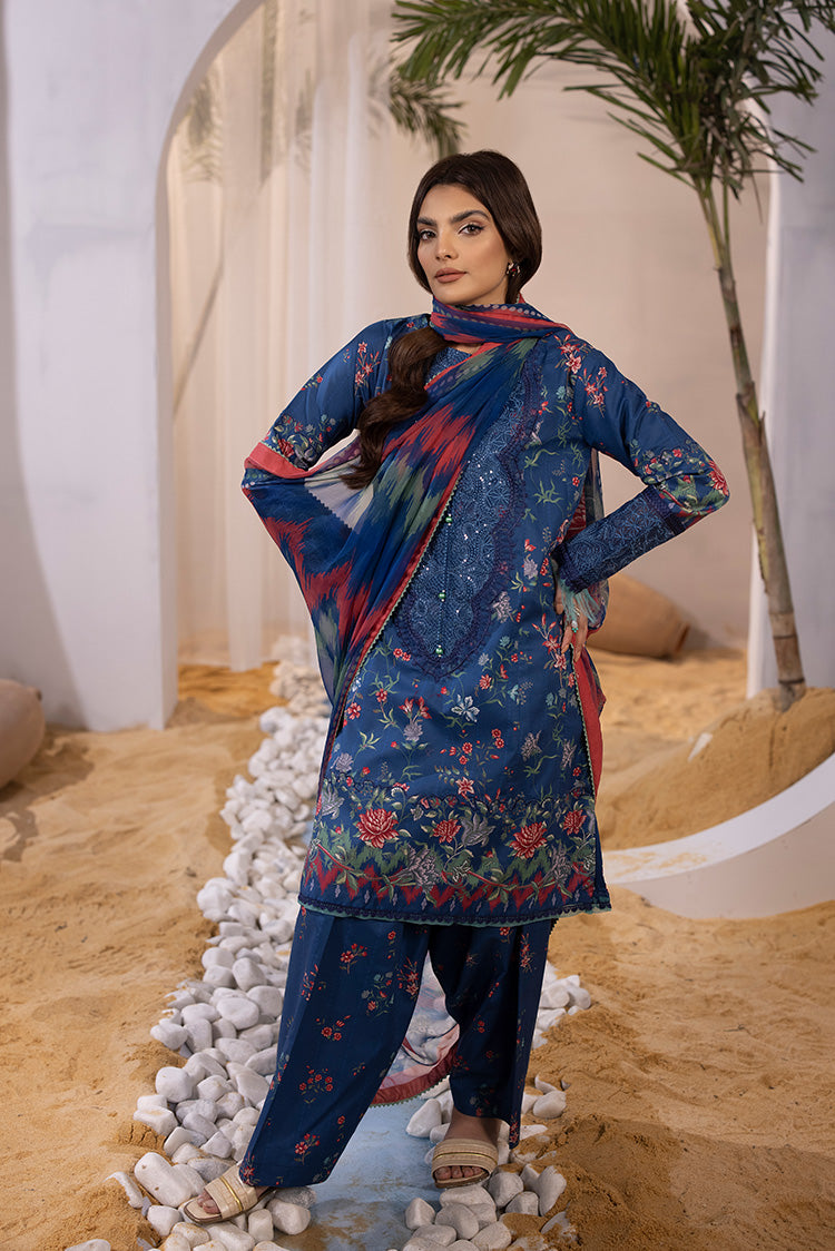 3-PC Unstitched Digital Printed Lawn Suit