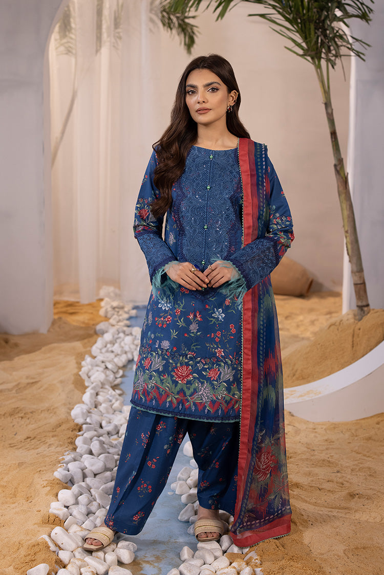 3-PC Unstitched Digital Printed Lawn Suit