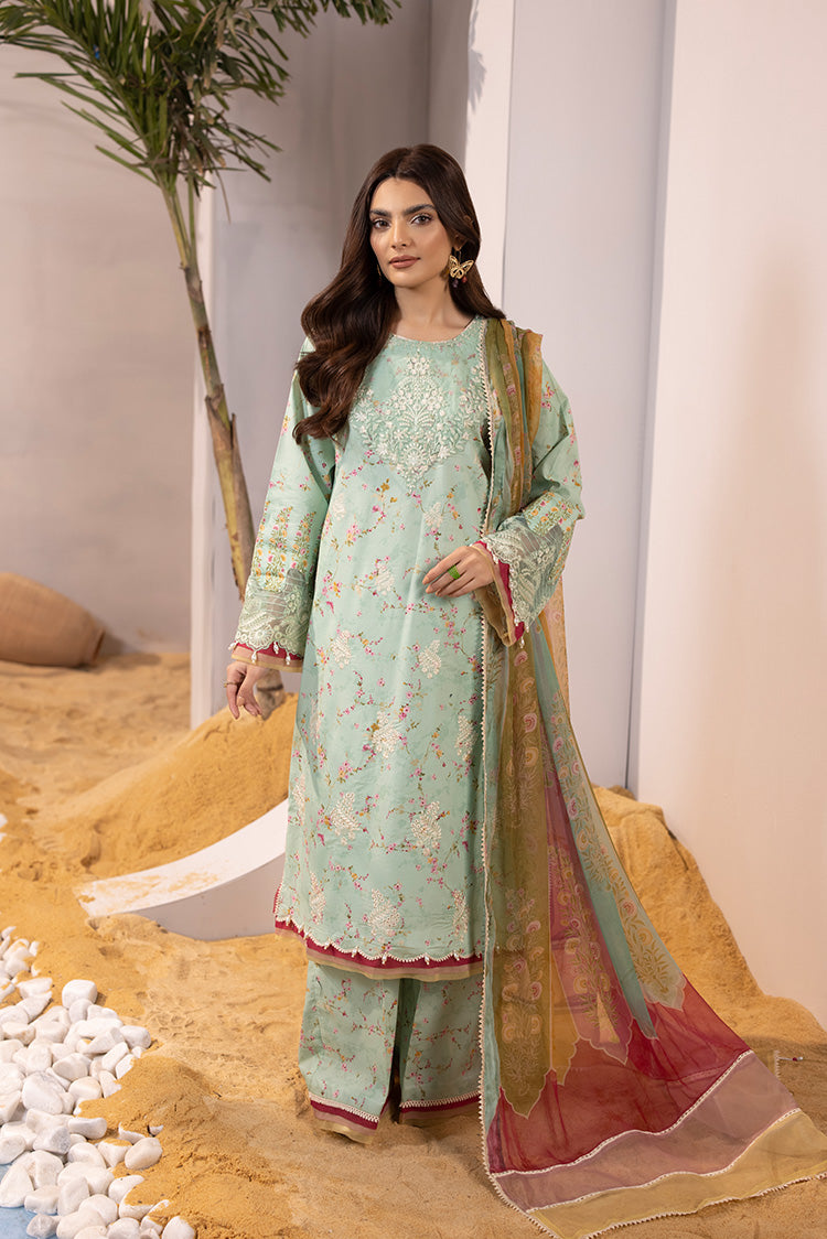 3-PC Unstitched Digital Printed Lawn Suit