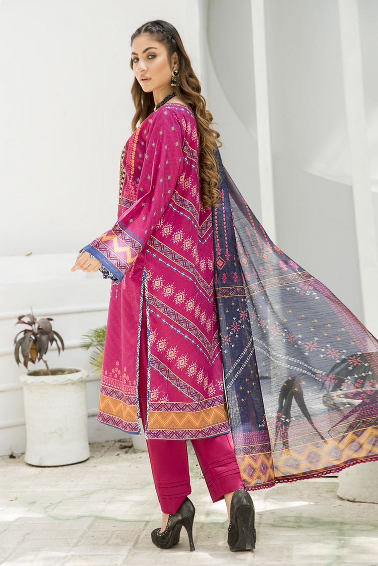 3-PC Stitched Lawn Suit