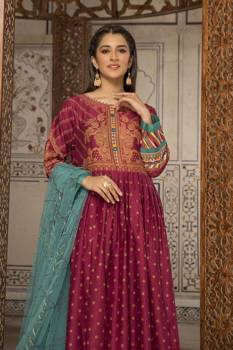 3-PC Stitched Self Jacquard Suit