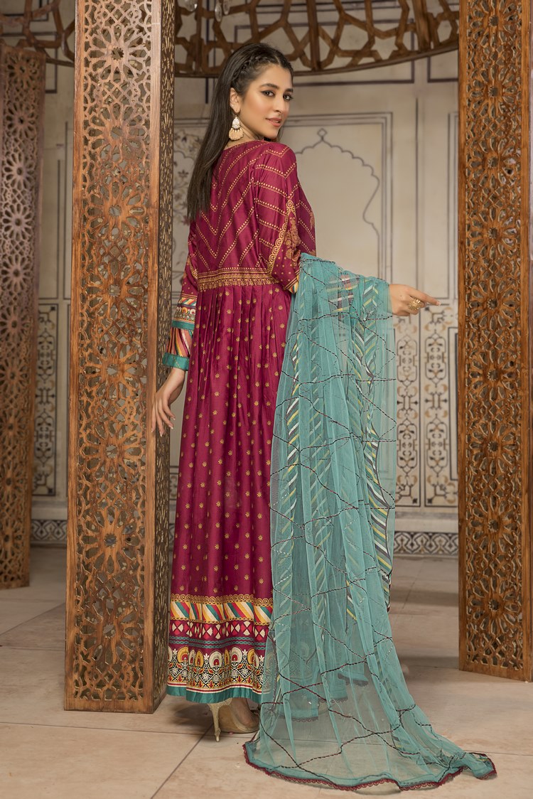 3-PC Stitched Self Jacquard Suit