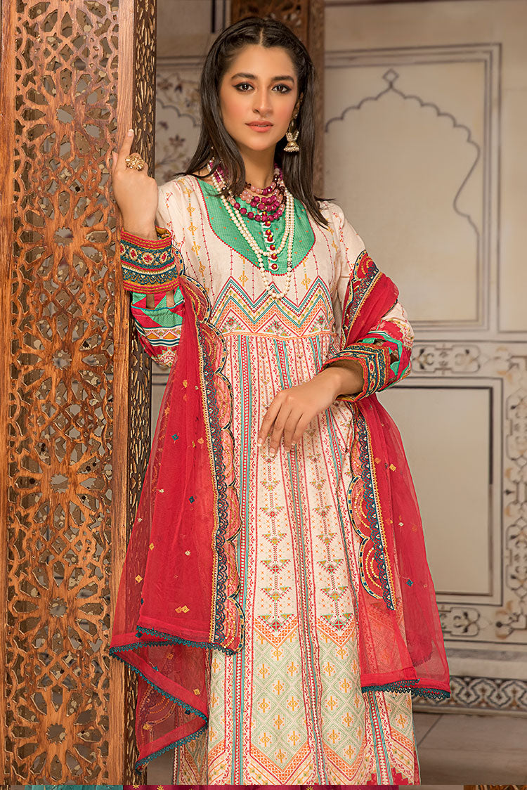 3-PC Stitched Self Jacquard Suit