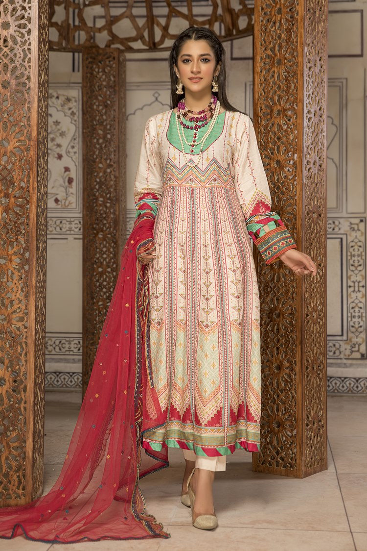 3-PC Stitched Self Jacquard Suit