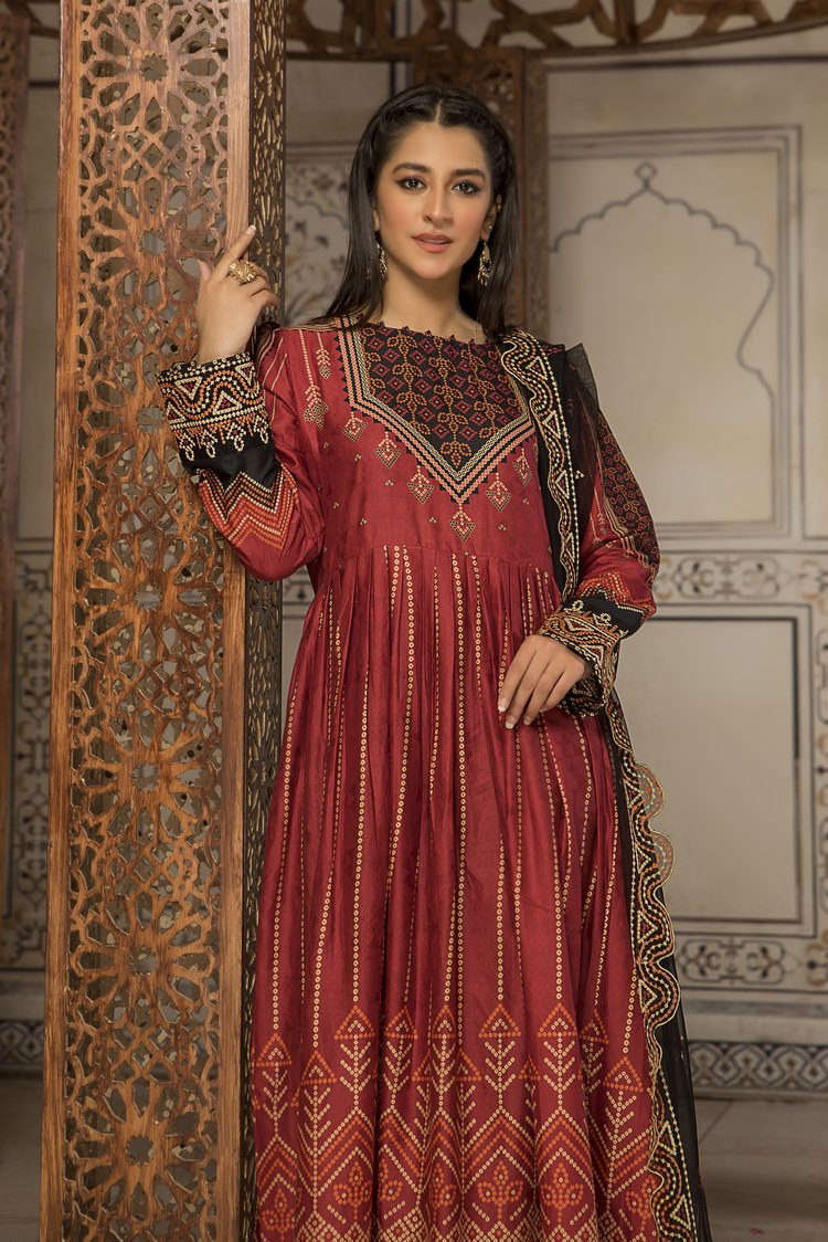 3-PC Stitched Self Jacquard Suit