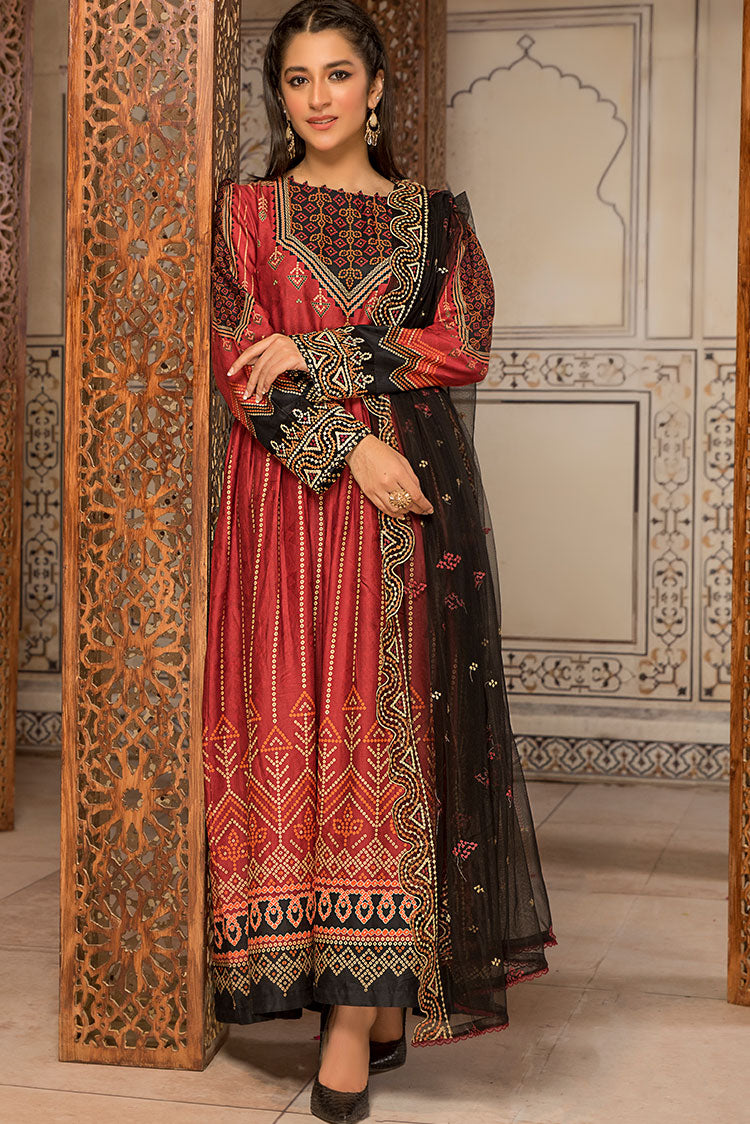 3-PC Stitched Self Jacquard Suit