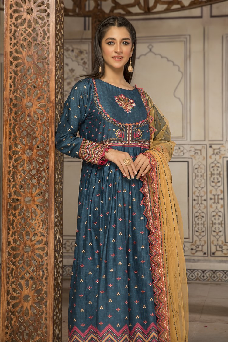 3-PC Stitched Self Jacquard Suit