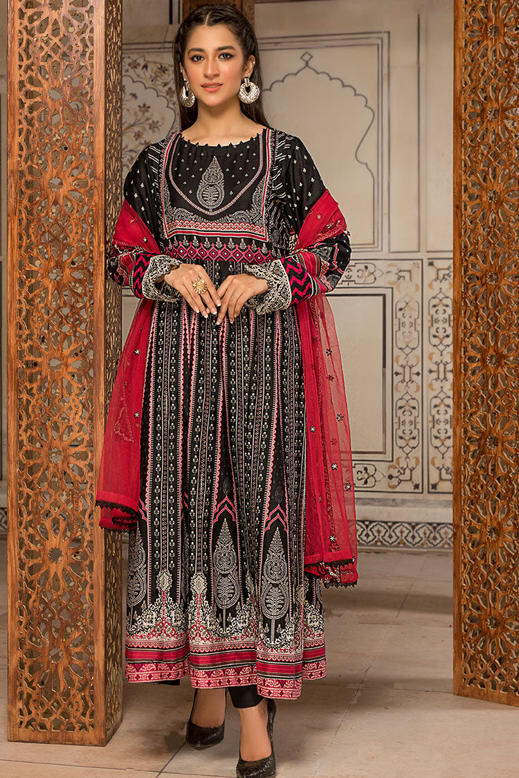 3-PC Stitched Self Jacquard Suit