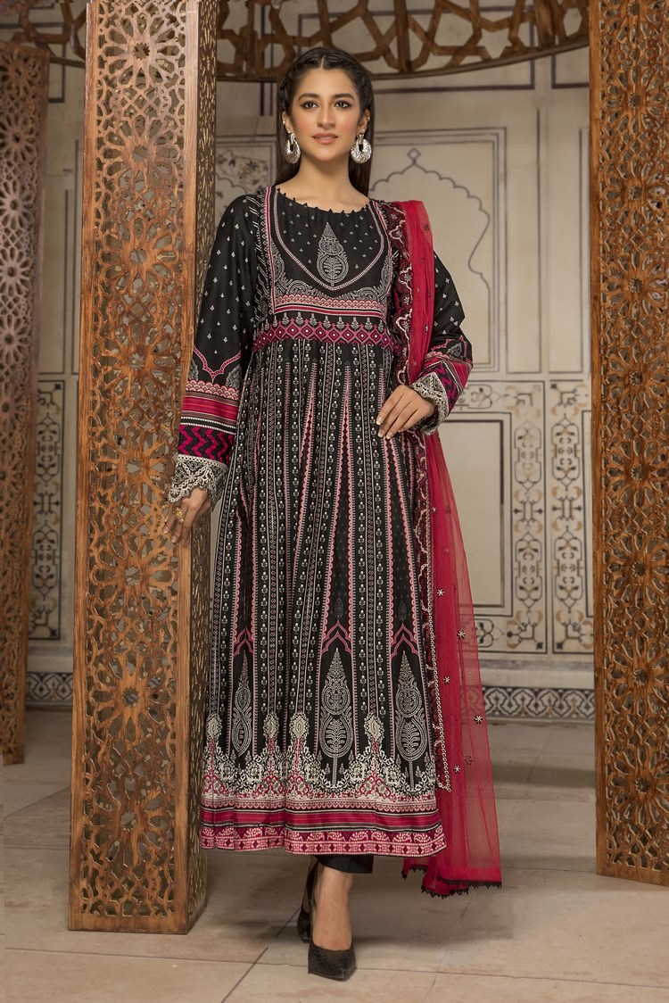 3-PC Stitched Self Jacquard Suit