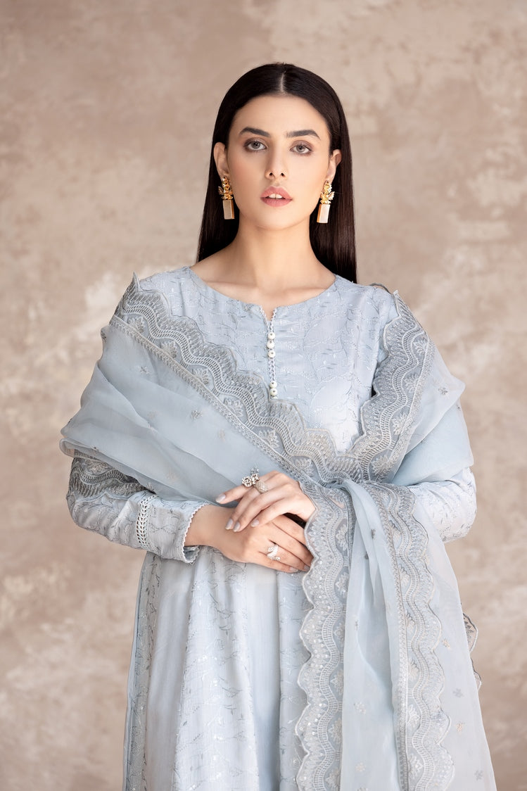 3-PC Stitched Embroidered Viscose Suit