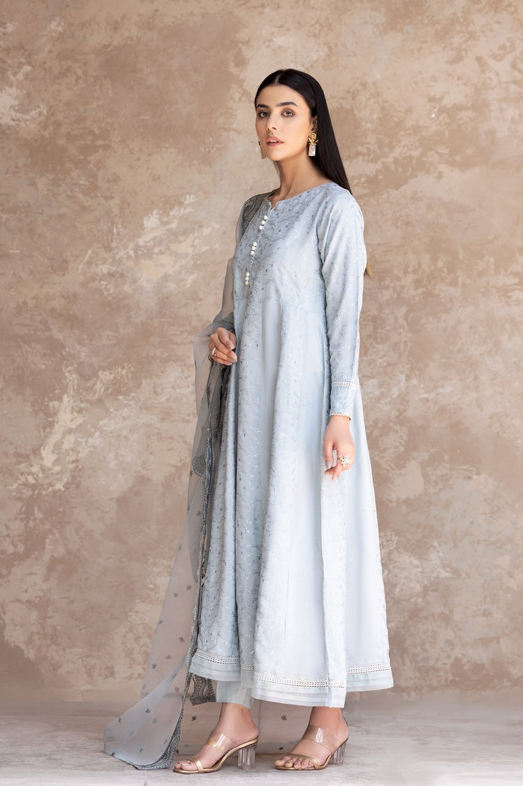 3-PC Stitched Embroidered Viscose Suit