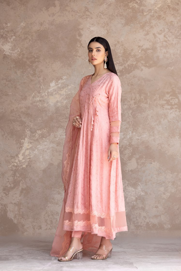 3-PC Stitched Embroidered Viscose Suit