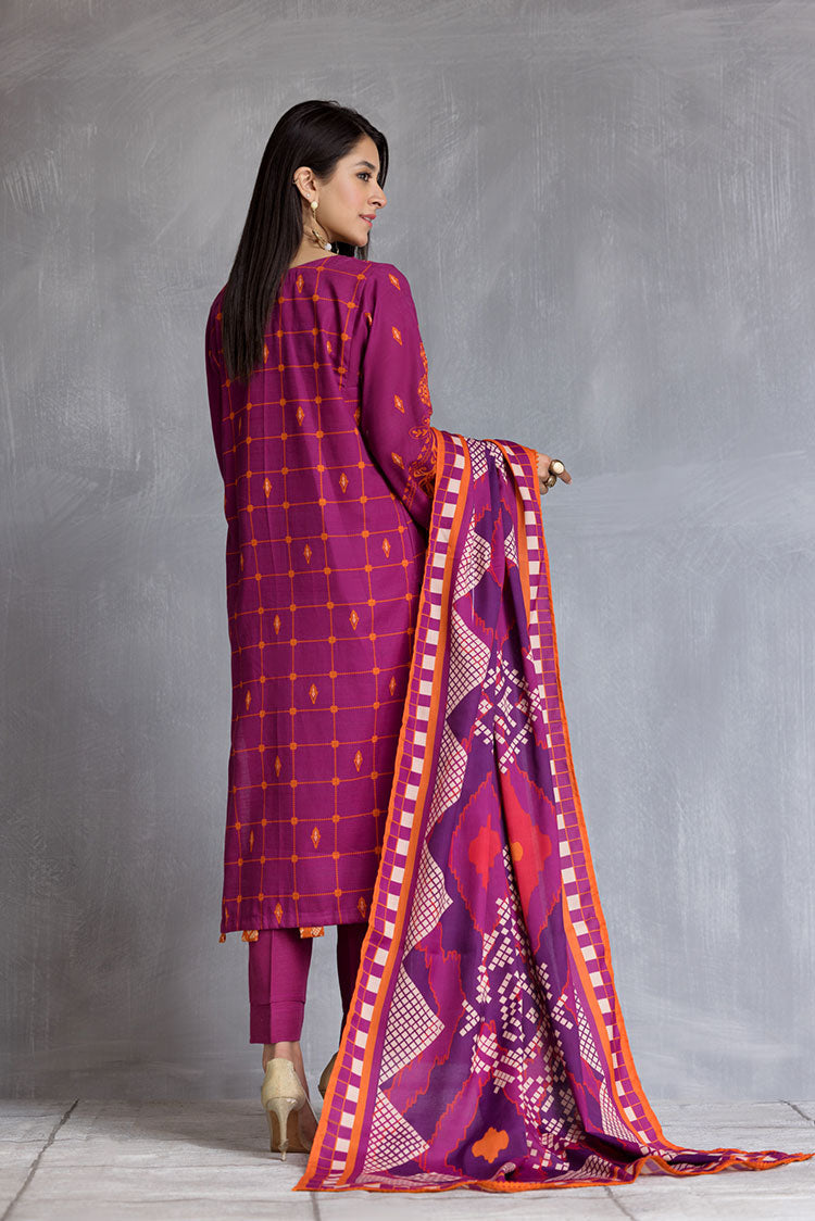 3-PC Stitched Khaddar Suit