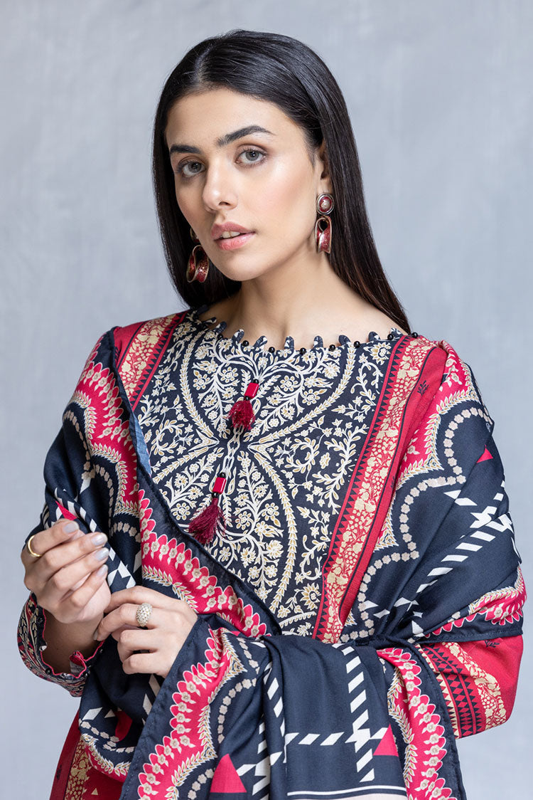 Shop 3-PC Stitched Khaddar Suit Online Now