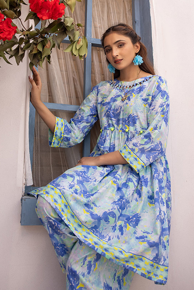 2-PC Stitched Printed Lawn Suit