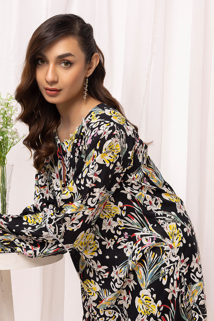 2-PC Stitched Printed Arabic Lawn Suit