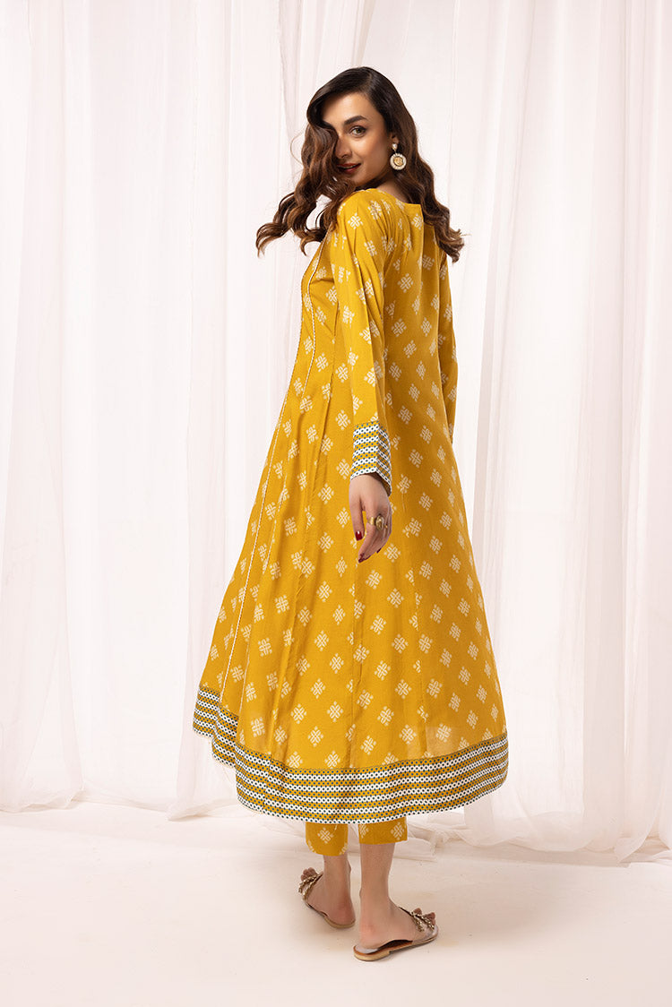 2-PC Stitched Printed Arabic Lawn Suit