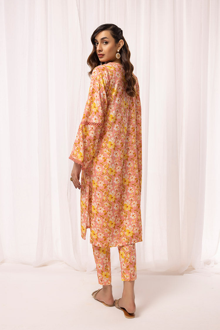 2-PC Stitched Printed Arabic Lawn Suit