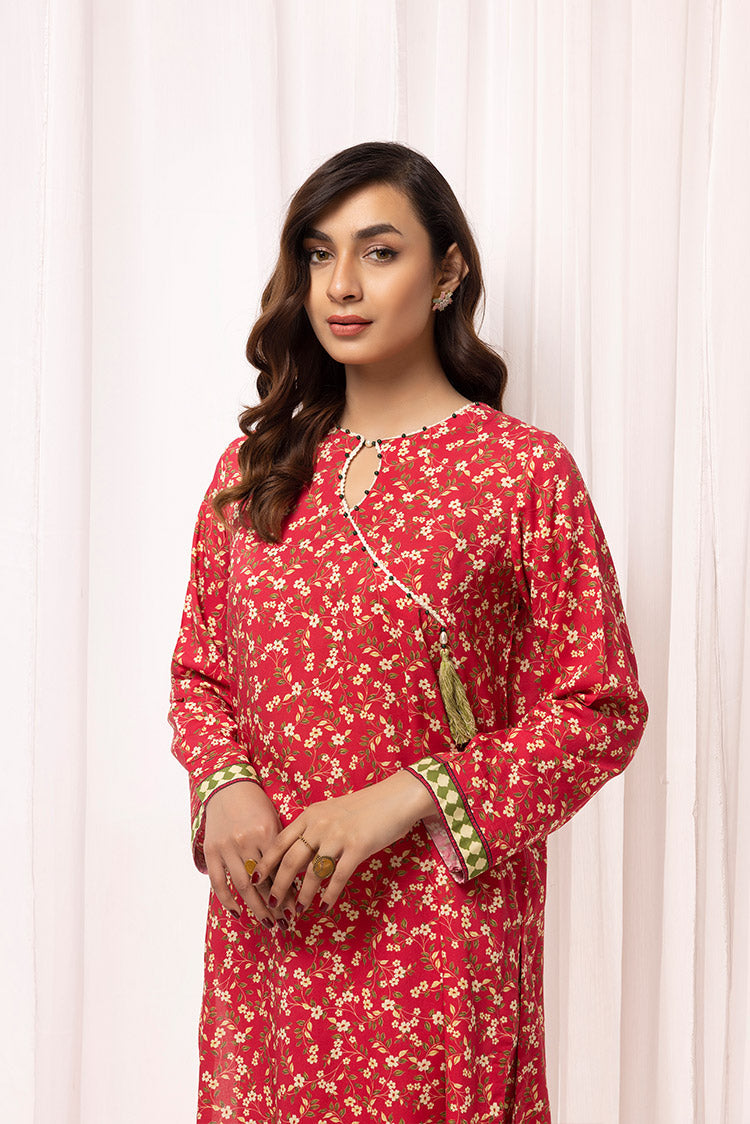 2-PC Stitched Printed Arabic Lawn Suit