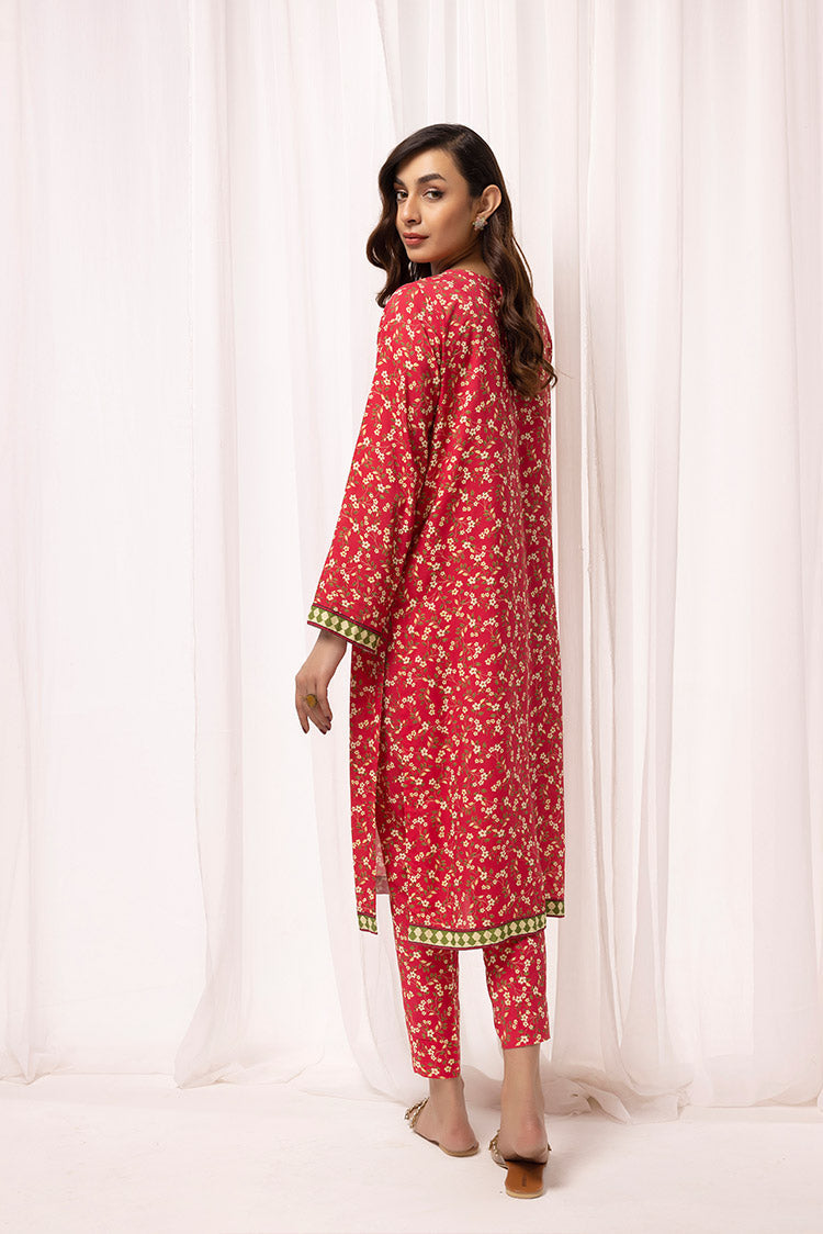 2-PC Stitched Printed Arabic Lawn Suit